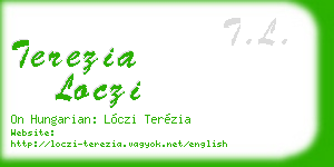 terezia loczi business card