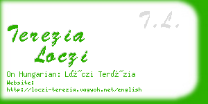 terezia loczi business card